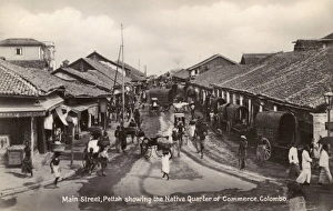 Images Dated 9th March 2011: Sri Lanka - Main Street at Pettah with local shops