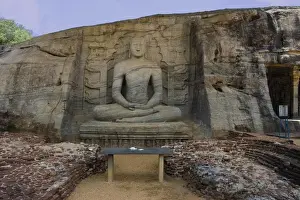 Beaux Prints: SRI LANKA. Polonnaruwa. Gal Vihara or Rock Temple