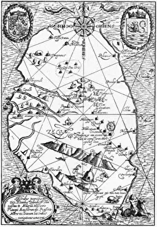 1646 Prints: Sri Lanks Map