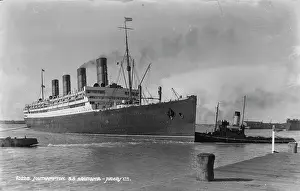 S.S. Aquitania in Southampton