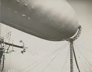 An SS-class airship in a mooring experiment