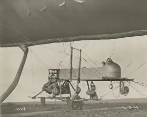 Barrow Prints: An SS-class airship at the Naval Airship Station, Walney