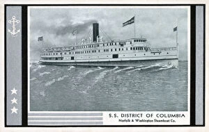 Images Dated 9th August 2019: SS District of Columbia - Norfolk & Washington Steamboat Co