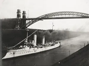 Kiel Prints: SS Medusa in the Kiel Canal, Germany
