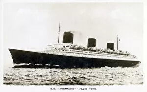 Images Dated 15th December 2020: SS Normandie - French ocean liner