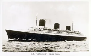 Images Dated 15th December 2020: SS Normandie - French ocean liner