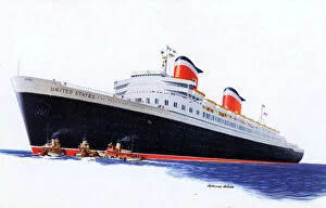 Sep16 Collection: SS United States - United States Line - Transatlantic liner