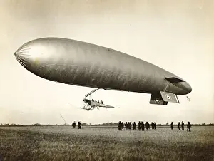 SS14A airship at the Pulham St Mary Airship Station