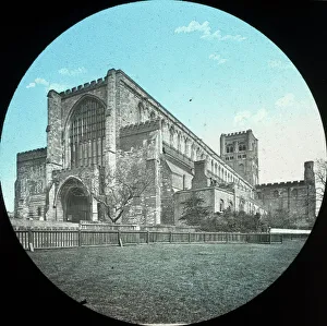 Images Dated 25th November 2015: St Albans Abbey - Lantern Slide - West Front