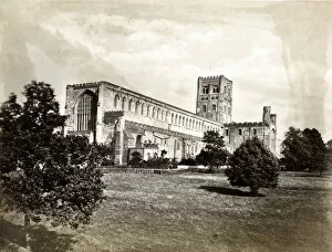 Albans Collection: St Albans Abbey, St Albans, Hertfordshire