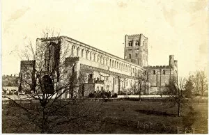Albans Collection: St. Albans Abbey, west front, St Albans, Hertfordshire