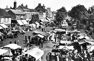 Albans Collection: St. Albans Market Day possibly 1920s