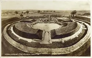 Verulamium Prints: St Albans - Verulamium - The Roman Theatre