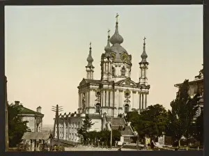 Kiev Prints: St. Andres Church, Kiev, Russia, (i. e. Ukraine)