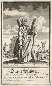St Andrew with cross