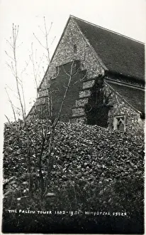 Hempstead Prints: St. Andrews Church, Hempstead, Essex - The Fallen Tower