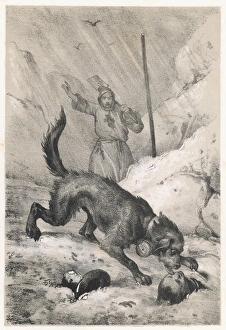 St Bernard Rescuing