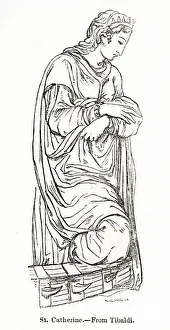 Catherine Prints: Detail of St Catherine, by Pellegrino Tibaldi