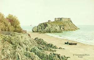 Catherines Prints: St Catherine's Rock, Tenby, Pembrokeshire, South Wales