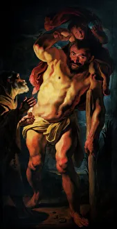 Images Dated 13th September 2010: St Christopher Carrying the Christ Child