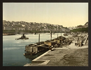 The St. Clair and hill of the Red Cross from the Quay, Brott The St. Clair and hill of the Red Cross from the Quay, Brott