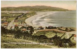 Clair Prints: St Clair and Ocean Beach, Dunedin, New Zealand Date: circa 1910