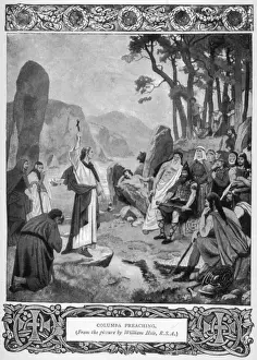 St Columba Preaches