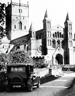 Davids Prints: St Davids Cathedral, Pembrokeshire, Wales, probably 1930s