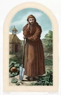 St. Fiacre. Irish hermit monk born in 7th century