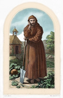 Vegetable Gallery: St. Fiacre. Irish hermit monk born in 7th century