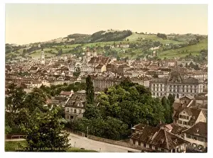 Gall Prints: St. Gall, from Rosenberg, Switzerland