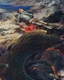 St. George and the Dragon by Briton Riviere