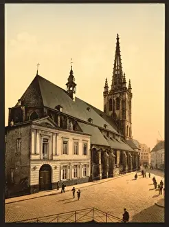 Louvain Prints: St. Gertrude Church, Louvain, Belgium