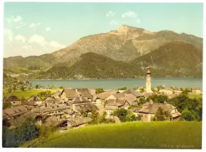St. Gilgen, towards the Schafberg, Upper Austria, Austro-Hun