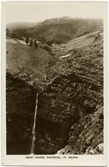 Heart Shaped Prints: St Helena - Heart-shaped Waterfall