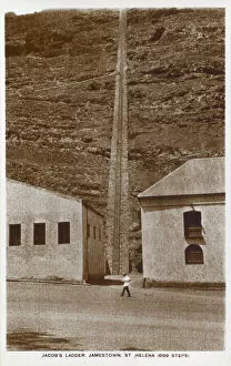 1871 Collection: St Helena - Jacobs Ladder (699 steps), Jamestown