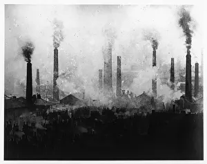 Chimneys Prints: St Helens / Lancs C1900