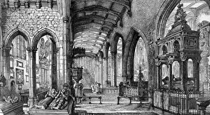Bishopsgate Prints: St. Helens Priory Church, Bishopsgate, 1884