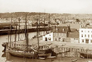Helier Prints: St. Helier Harbour Jersey Victorian period