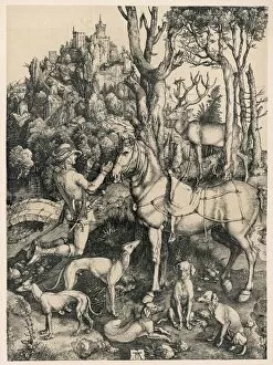 Hounds Collection: St Hubert / Durer / Hunting