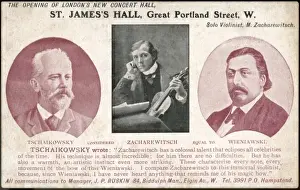 Tchaikovsky Prints: St. James Hall Opening Concert