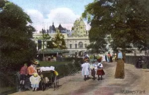 Perambulator Prints: St. James Park, London - View towards Horseguards Parade