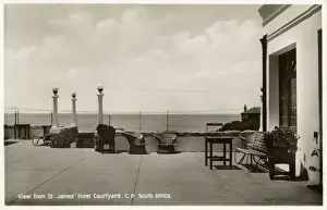 Paved Prints: St Jamess Hotel courtyard, Cape Peninsula, South Africa