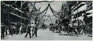Jamess Prints: St. Jamess Street, Coronation of King Edward VII 1902