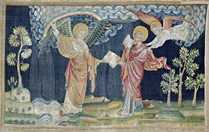 Angers Gallery: St John Eating the Book. Apocalypse of Angers