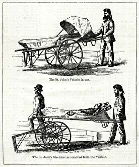 Bearers Prints: St John's Ambulance Vehicle and Stretcher