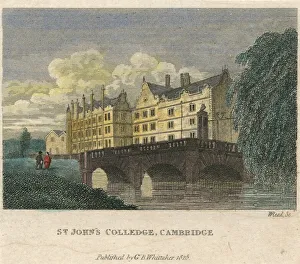 Images Dated 1st November 2019: St Johns College, Cambridge, 1825