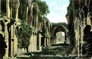 Glastonbury Prints: St Joseph's Chapel, Glastonbury Abbey, Gloucestershire