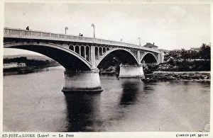 Pont Prints: St-Just-sur-Loire - The Bridge