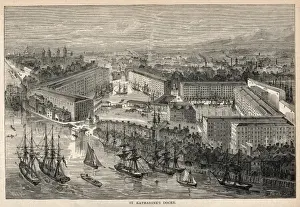 ST KATHERINEs DOCK / 1860